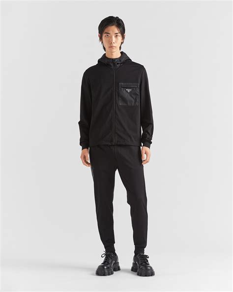 prada hoodie nylon|prada tracksuit men's.